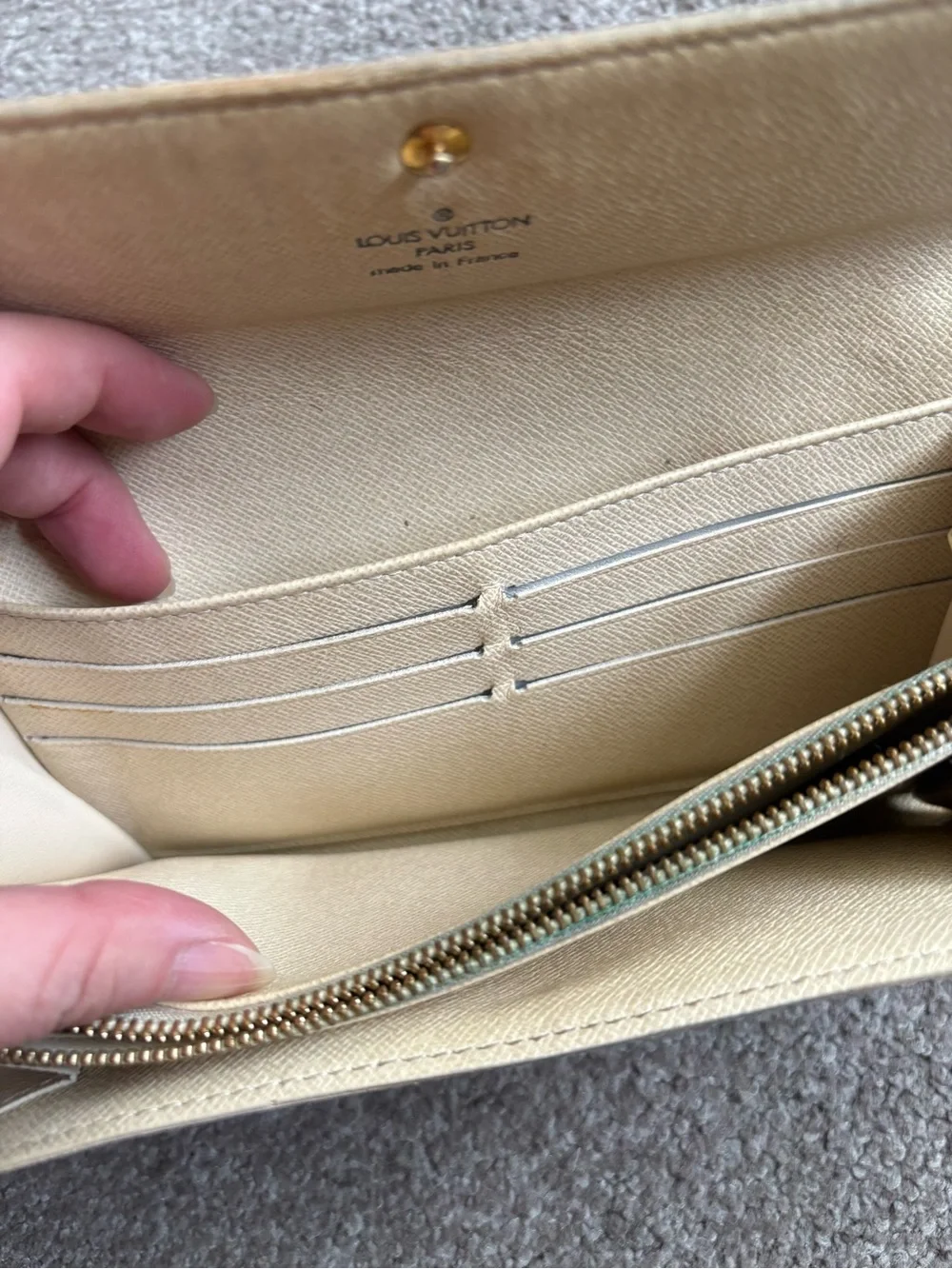 Authentic Louis Vuitton Portefeuille  Damier Azur Wallet
